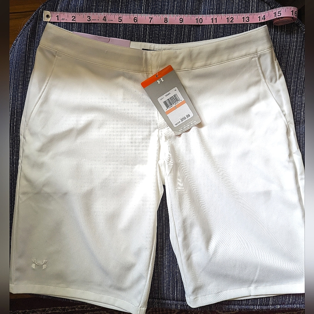 Ladies White Under Armour Shorts